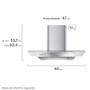 Imagem de Coifa de Parede Continental 60cm Inox com Vidro (CC6VX)