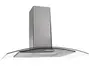 Coifa de Parede Fogatti Slim 90cm Vidro Curvo Inox - 110V Imagem de Coifa de Parede Fogatti Slim 90cm Vidro Curvo Inox - 110V