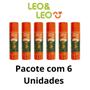 Imagem de Cola Bastão 40g Pacote com 6 Unidades Leo & Leo
