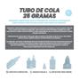 Imagem de Cola Branca Liquida Escolar Artesanato Tubo 25G Vio 50Unds