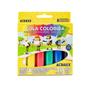 Imagem de Cola Colorida Acrilex - 6 Potes Com 23g ref. 02606