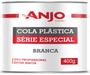 Imagem de Cola plástica série especial branca 400g c/catalisador anjo