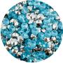 Imagem de Colagem Chaton Diamante Azul Claro 7mm Plastico 100pçs 8g