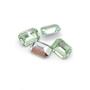 Imagem de Colagem Retângulo Strass Acrílico Verde Transparente 4x6mm 500pçs 25g
