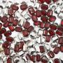 Imagem de Colagem Retângulo Strass Acrílico Vermelho Transparente 6x8mm 300pçs 36g