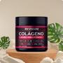 Imagem de Colageno Verisol + Acido Hialuronico + Biotina + COQ10 + Silicio 300g Morango Pele Cabelos Unhas Vitalidade Beleza