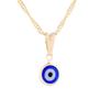Imagem de Colar Amuleto Olho Grego Azul 6mm Proteção Contra Inveja - Sunshine Cristais