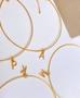 Imagem de Colar Aro Com Letra Grande - Choker Personalizada Com Inicial - Semijoia Banhada a Ouro 18k