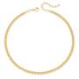 Imagem de Colar  banhado ouro 3x 24k 18k e 22k  grosso feminino choker dupla rommanel 40 cm ajustável 35 cm 532192