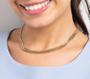 Imagem de Colar  banhado ouro 3x 24k 18k e 22k  grosso feminino grumet fecho lagosta rommanel 42 cm 532140
