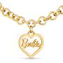 Imagem de Colar Barbie Round Link Heart banhado a ouro 40cm