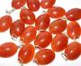 Imagem de Colar Cabochão Oval Quartzo Laranja Pino Prata 950