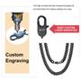Imagem de Colar ChainsPro Cuban Chain em aço inoxidável 56cm com nome