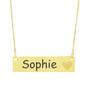 Imagem de Colar Chapinha Coração Gravação Personalizada Nome Sophie Banhado Ouro 18K - 999006465