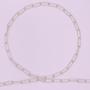 Imagem de Colar chocker em elos trabalhados, 40 cm de comprimento, prata 925