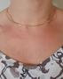 Imagem de Colar Choker Aro Chique Tamanho 39cm Banhado Ouro18k