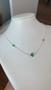 Imagem de Colar Choker Trevo Verde com Ponto de Luz Banhado a Prata