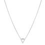 Imagem de Colar Choker Triangulo Cravejado Folheado Prata 925