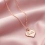 Imagem de Colar Chunky Heart Ouro Rosa - Elegante e Moderno