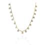 Imagem de Colar Com Corrente Com Mini Flores Banhado Em Ouro 18k