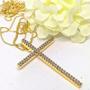 Imagem de Colar Com Crucifixo Feminino Banhado A Ouro 18k Semi Joia