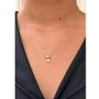 Imagem de Colar com Pingente de Filha Menina com Zirconias banhado em ouro 18k cordão mãe filhas