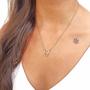 Imagem de Colar com Pingente Escrito Love Cravejado com Zircônias Folheado em Ouro 18K Softjoias 