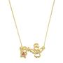 Imagem de Colar com Pingente Filha e Anjo Banhado a Ouro 18k