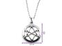 Imagem de Colar Com Pingente Hexagrama Unicursal Crowley Lei Thèlema