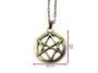 Imagem de Colar Com Pingente Hexagrama Unicursal Crowley Lei Thèlema