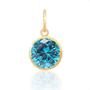 Imagem de Colar Cordão Feminino Veneziana Ouro18k 750 45cm + Ponto De Luz Zircônia Água Marinha