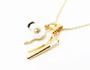 Imagem de Colar Cordão Secador Chapinha Branco Folheado Ouro 18k