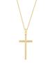 Imagem de Colar crucifixo grande cravejada banhado a ouro 18k