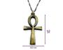 Imagem de Colar Cruz Ansata Ankh Lisa Com Pingente 4x2,5cm