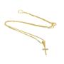 Imagem de Colar De Cruz Com Pingente Crucifixo Com Strass Semi Joia