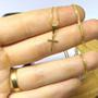 Imagem de Colar De Cruz Com Pingente Crucifixo Com Strass Semi Joia