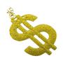 Imagem de Colar de Gangster Dourado com Glitter com Pingente