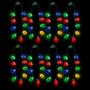 Imagem de Colar de LED de Natal Windy City Novelties - 9 Lâmpadas - Pacote com 4
