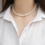 Imagem de Colar de ouro 18k feminino perola rommanel 47cm 45cm 531735