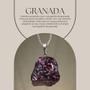 Imagem de Colar Diamantado Prata 925 Granada Bruta - P. Vecchio Joias