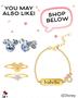 Imagem de Colar Disney Minnie Mouse com Pedra de Nascimento - Dezembro (Azul Safira) - Banhado a Prata