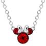 Imagem de Colar Disney Minnie Mouse July Birthstone Ruby Crystal