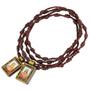 Imagem de Colar Escapular Católico com Medalha de Jesus e Virgem Maria - Corrente de Cordão