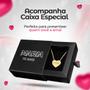 Imagem de Colar feminino aço dourado + pingente personalize coração caixa premium social casual presente moda
