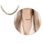 Imagem de Colar Feminino Choker Escama de Peixe Banhado a Prata / Shoker Folheado ouro 18k Tendência Moda