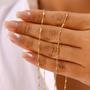 Imagem de Colar Feminino Corrente Singapura 40cm com Extensor Banhada a Ouro 18k Envio Imediato