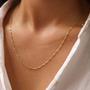 Imagem de Colar Feminino Corrente Singapura 40cm com Extensor Banhada a Ouro 18k Envio Imediato