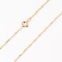Imagem de Colar Feminino Corrente Singapura 40cm com Extensor Banhada a Ouro 18k Envio Imediato