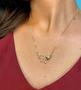 Imagem de Colar Feminino Pingente Eu amo você Banhado Ouro 18k Mulher