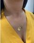 Imagem de Colar Gargantilha Feminino com Pingente Relicário Coração Vazado Pequeno para Foto Folheado Ouro 18k Dourado